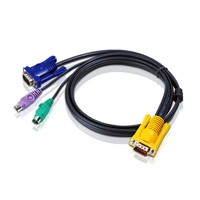 Aten 6M PS/2 KVM Kabel met 3 in 1 SPHD. Snoerlengte: 6 m, Aansluiting video: VGA, Kleur van het product: Zwart. Gewicht: 528 g, Gewicht verpakking: 528 g. Netto gewicht kartonnen d