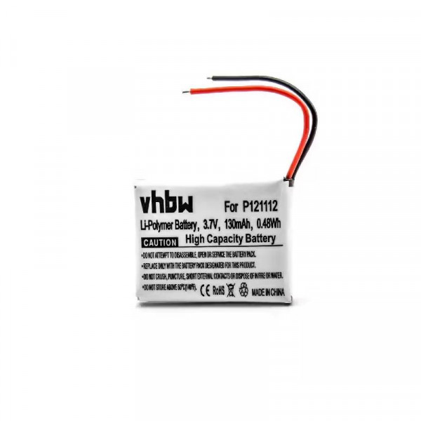 Accu voor Pebble P121112 - 3,7V - 430 mAh - Wit