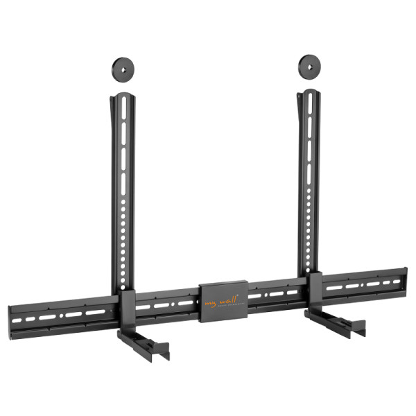 Ophangbeugel voor Soundbar - Universeel - Bevestiging aan TV of muur - Tot 15kg - Zwart