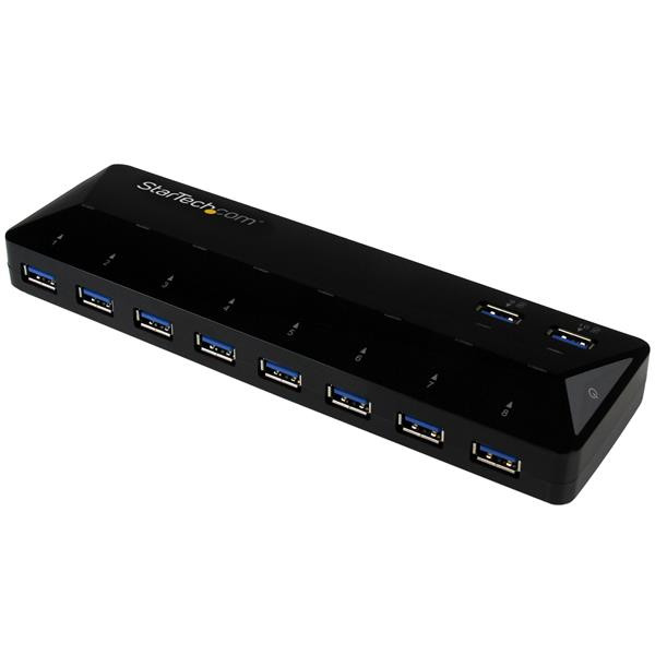 StarTech 10-Poorts USB 3.0 Hub met oplaad en sync poort - 2 x 1.5A poorten