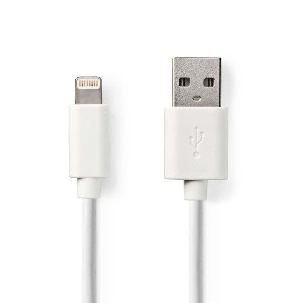Lightning USB kabel voor Apple iPhone, iPad en iPod 1m Wit
