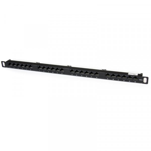 StarTech 24 poorts Half U / 0,5U Rackmount CAT5e Patch Panel