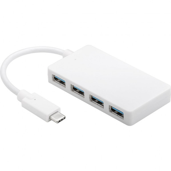 Goobay 4 Poorts 3.0 USB-C Hub Wit