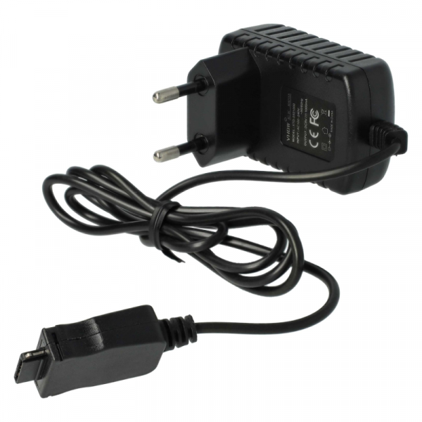 Oplader voor Anycool D66 en diverse oude Samsung - 5V - 1A - 5W - Micro USB-B - 1 meter - Zwart