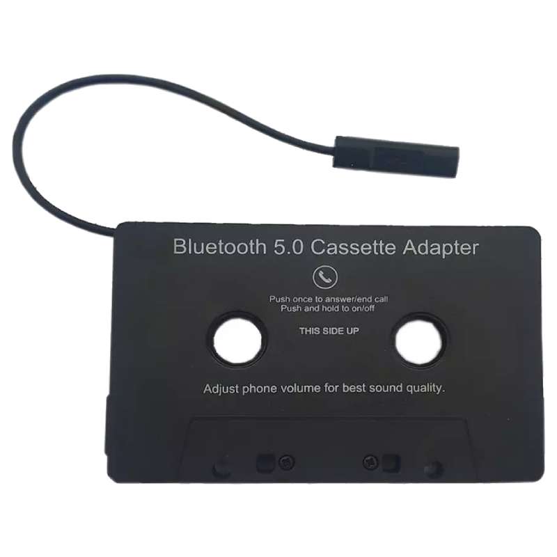 Bluetooth Audio Cassette Adapter Bluetooth 5.0 Zwart