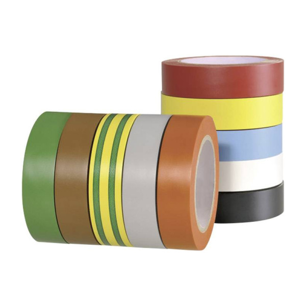 HT Isolatie Tape - 15mm breed - 10 stuks & kleuren - 10 meter per rol