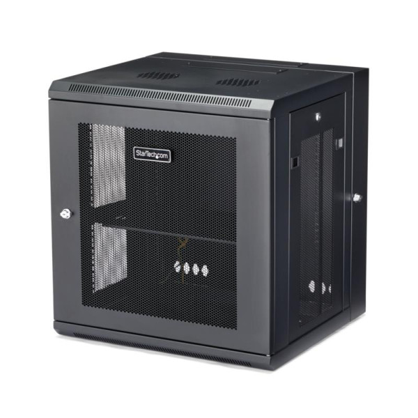 StarTech 12U Serverkast rack - 16 inch diep - wandmonteerbaar scharnierend StarTech 12U Serverkast rack - 16 inch diep - wandmonteerbaar scharnierend