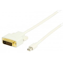Mini DisplayPort naar DVI-D kabel wit 2 meter