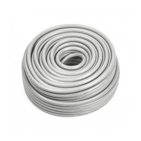 Flexibele (H05VV-F) stroomkabel wit 4 x 0,75mm2 - 5 meter - Wit