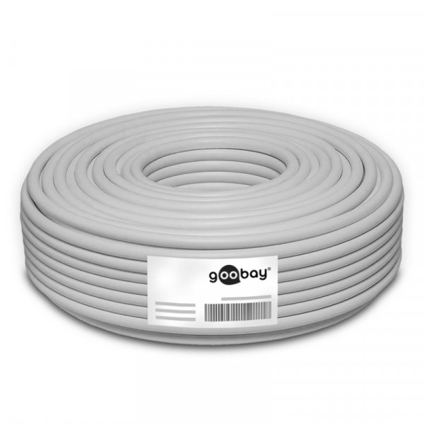 S/FTP CAT6A 10 Gigabit Netwerkkabel - CU - 26AWG - Soepel - LSZH - 50 meter - Grijs