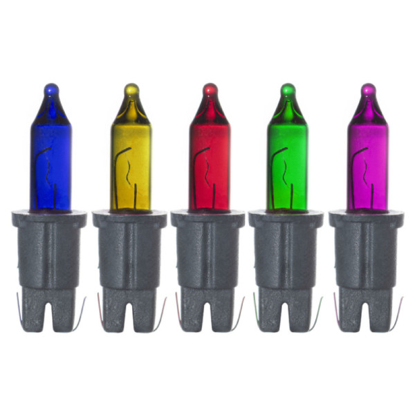 Reserve Kerstlampjes - Insteek fitting - 7V - 0,7W - Diverse kleuren - 5 stuks