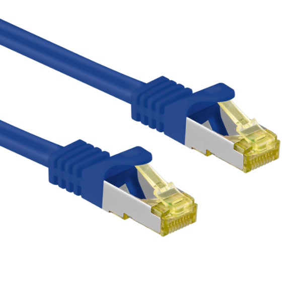 S/FTP CAT7 10 Gigabit Netwerkkabel - CU - 0,25 meter - Blauw