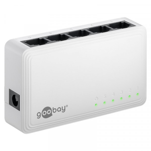 5-poort Gigabit Switch - 10/100/1000 - Wit