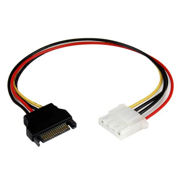 StarTech 30 cm SATA-naar-Molex LP4-voedingskabeladapter - F/M