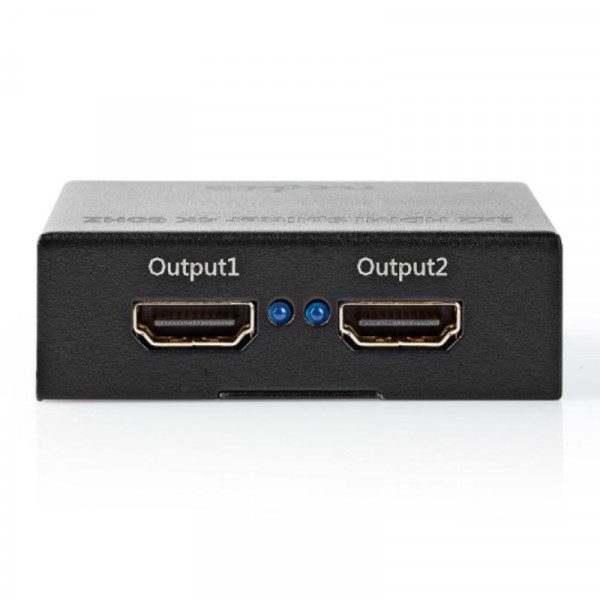 HDMI 2.0 Splitter - 4K 60Hz - 2-poorts - Zwart