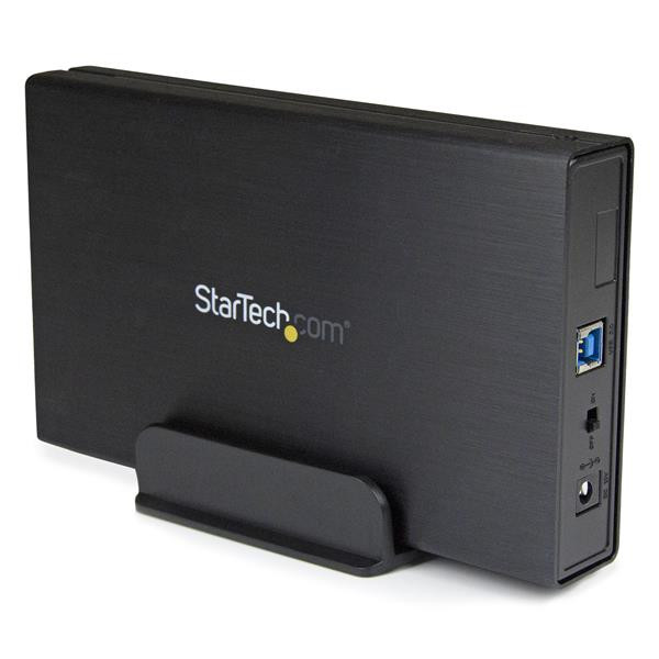 StarTech 3,5 inch Harde-schijfbehuizing - USB 3.0 - SATA III 6 Gbit/s - Draagbaar - UASP - Zwart