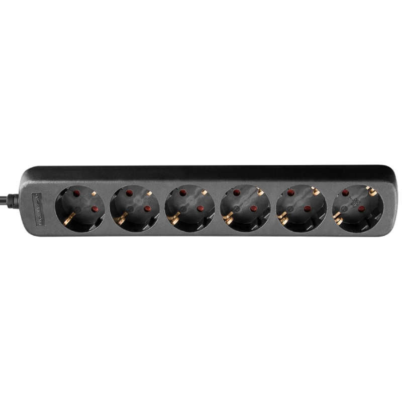 Goobay Ac Multi Socket Verlengkabel - 5m - Zwart