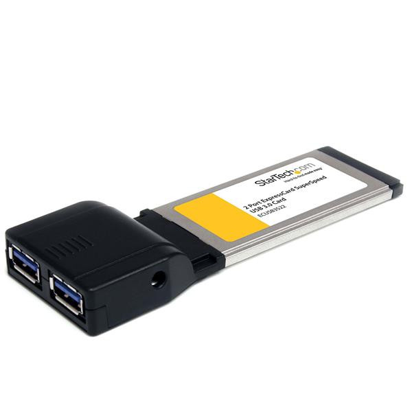 StarTech 2-poorts ExpressCard SuperSpeed USB 3.0 kaartadapter met UASP-ondersteuning