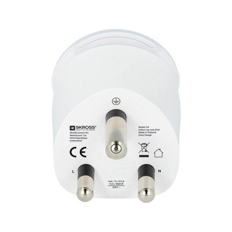 SKROSS Country Adapter VK wereldstekker wit
