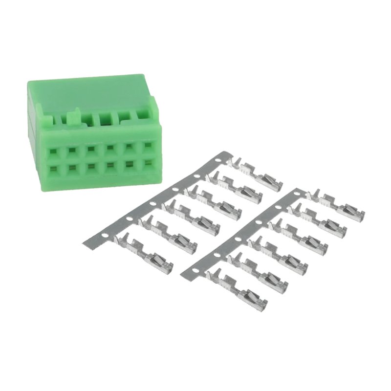 Quadlock Connector - Inclusief 12 Vrouwelijke Pinnen - Groen