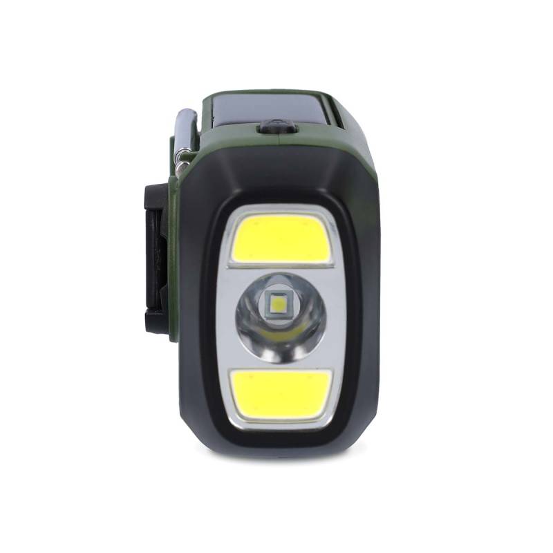 Noodradio Draagbaar Model DAB FM Batterij Gevoed Handslinger Solar Powered USB Gevoed Wekker Groen Zwart
