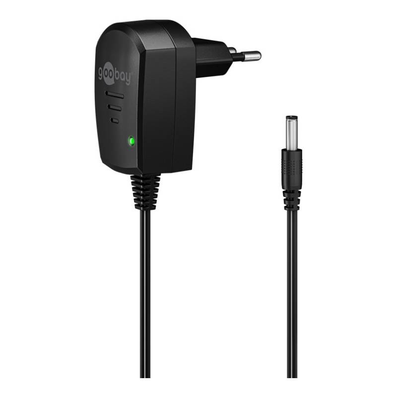 Voedingsadapter, 6 V, 1 A, universele voeding met 8 verwisselbare aansluitingen, oplader AC 100-240 V naar DC 6 V, 1000 mA voor ledstrips, CCTV-camera, router, externe harde schijf, kinderspeelgoed