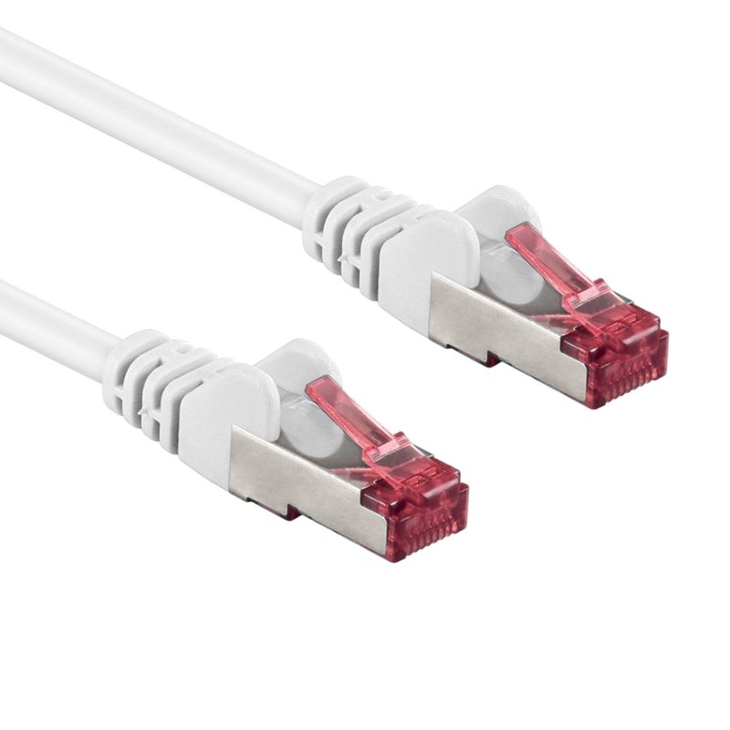 S/FTP CAT6A 10 Gigabit Netwerkkabel - CU - 7,5 meter - Wit